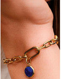 CHARM MINI MEDALLÓN PANDORA ME GRABABLE AZUL 763388C01