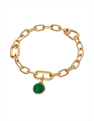 CHARM MINI MEDALLÓN PANDORA ME GRABABLE VERDE 763389C01