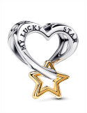 CHARM PANDORA ESTRELLA Y CORAZÓN DE LA SUERTE 763513C00