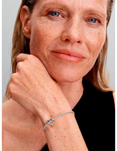 CHARM PANDORA ESTRELLA Y CORAZÓN DE LA SUERTE 763513C00