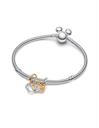 CHARM COLGANTE PANDORA DIVISIBLE MICKEY MOUSE Y MINNIE MOUSE DE DISNEY 763650C01