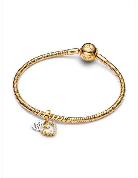 CHARM COLGANTE PANDORA DOBLE CORAZÓN BRILLANTE 763765C01