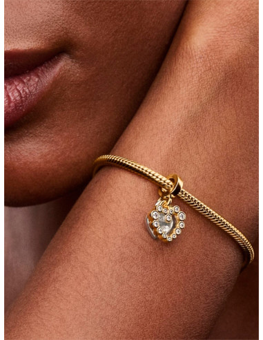 CHARM COLGANTE PANDORA DOBLE CORAZÓN BRILLANTE 763765C01