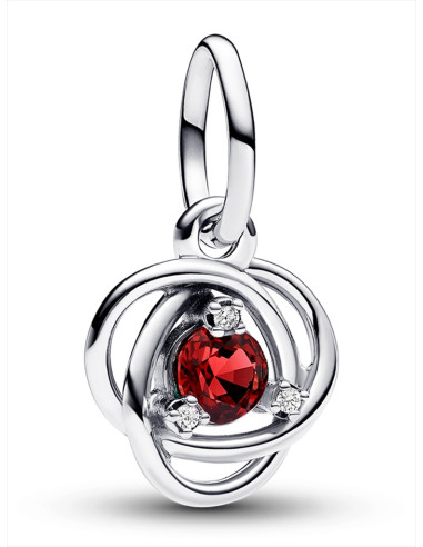 CHARM COLGANTE PANDORA CÍRCULO ETRNITY ROJO793125C01