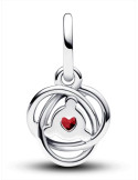 CHARM COLGANTE PANDORA CÍRCULO ETRNITY ROJO793125C01