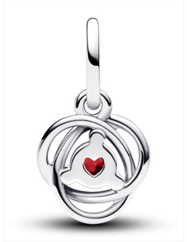 CHARM COLGANTE PANDORA CÍRCULO ETRNITY ROJO793125C01