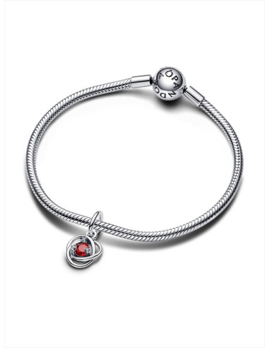 CHARM COLGANTE PANDORA CÍRCULO ETRNITY ROJO793125C01