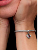 CHARM COLGANTE PANDORA CÍRCULO ETRNITY ROJO793125C01