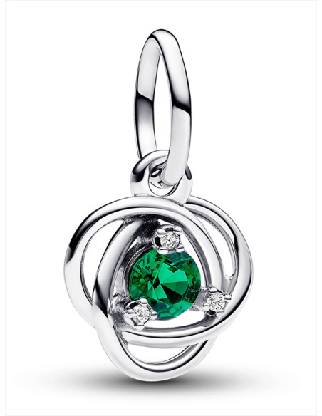 CHARM COLGANTE PANDORA CÍRCULO ETRNITY VERDE 793125C05