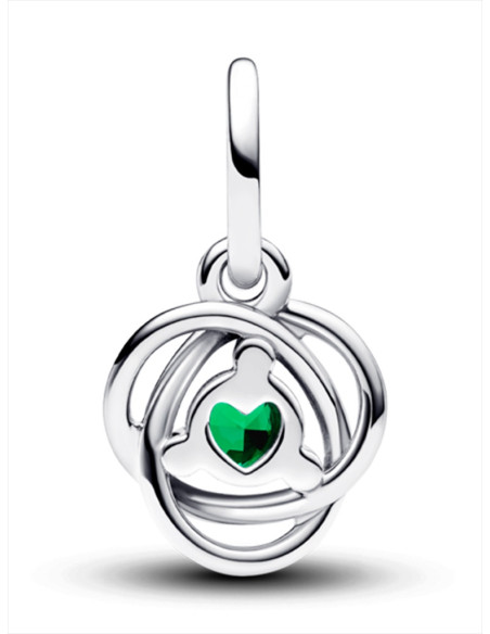 CHARM COLGANTE PANDORA CÍRCULO ETRNITY VERDE 793125C05