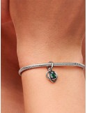 CHARM COLGANTE PANDORA CÍRCULO ETRNITY VERDE 793125C05