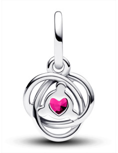 CHARM COLGANTE PANDORA CÍRCULO ETERNITY ROSA 793125C10 2