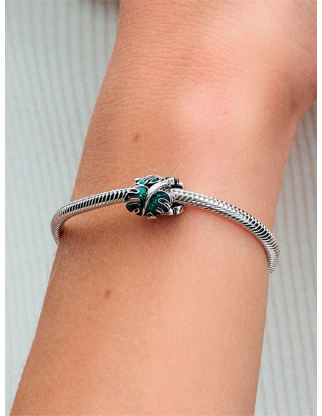 CHARM PANDORA HOJAS DE MONSTERA VERDE 793332C01