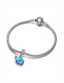 CHARM COLGANTE PANDORA DE CRISTAL DE MURANO AZUL ELEFANTE 793339C01