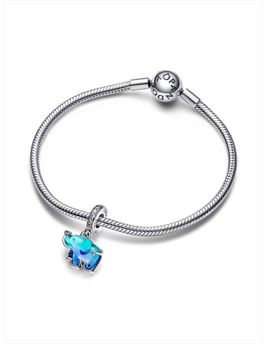 CHARM COLGANTE PANDORA DE CRISTAL DE MURANO AZUL ELEFANTE 793339C01