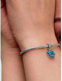 CHARM COLGANTE PANDORA DE CRISTAL DE MURANO AZUL ELEFANTE 793339C01