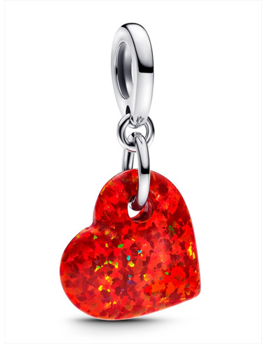 CHARM COLGANTE PANDORA CORAZÓN ROJO OPLASCENTE 793348C01