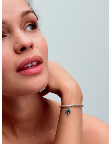 CHARM COLGANTE PANDORA PALMERA VERDE OPALESCENTE 793352C01