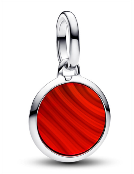 CHARM MINI MEDALLÓN PANDORA ME GRABABLE ROJO 793389C01