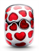 CHARM DE CLIP PANDORA REDONDO CORAZONES 793679C01