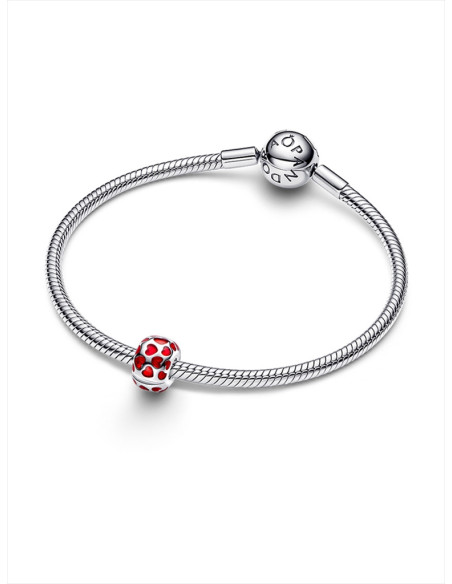 CHARM DE CLIP PANDORA REDONDO CORAZONES 793679C01