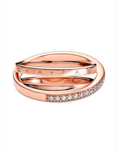 ANILLO PANDORA CRUZADO TRIPLE ALIANZA EN PAVÉ 189057C01 2