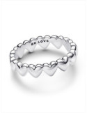 ANILLO PANDORA FILA DE CORAZONES 193427C00