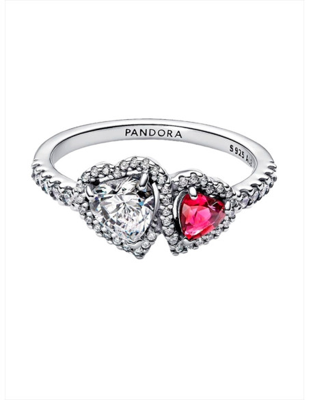 ANILLO PANDORA HALO CORAZONES 193662C01