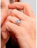ANILLO PANDORA HALO CORAZONES 193662C01