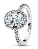 ANILLO PANDORA HALO OVALADO BRILLANTE 193777C01