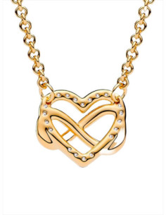 COLLAR PANDORA CORAZÓN INFINITO BRILLANTE 392666C01-50 2