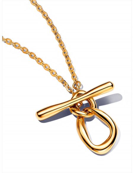 COLLAR PANDORA CON CIERRE DE BARRA EN T CIRCULOS FORMA ORGÁNICA 363255C00