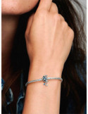 PULSERA PANDORA CON CADENA DE COLA DE SERPIENTE CON CIERRE DE LUNA BRILLANTE 592819C01