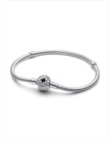 PULSERA PANDORA MOMENTS CADENA DE SERPIENTE CON CIERRE ESTRELLA POLAR 593584C01