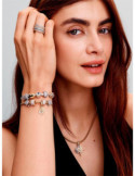 PULSERA PANDORA MOMENTS CADENA DE SERPIENTE CON CIERRE ESTRELLA POLAR 593584C01