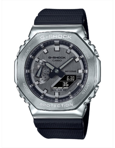 RELOJ HOMBRE G-SHOCK CLASSIC GM-2100-1AER PLATEADO