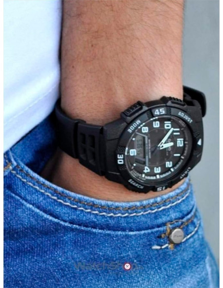 RELOJ HOMBRE CASIO COLLECTION AQ-S800W-1BVEF NEGRO BLANCO
