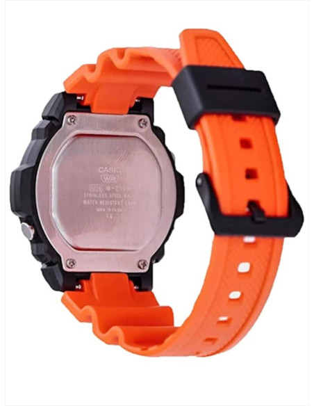 RELOJ HOMBRE CASIO COLLECTION W-219H-4AVEF NEGRO NARANJA