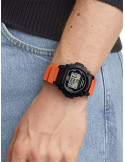 RELOJ HOMBRE CASIO COLLECTION W-219H-4AVEF NEGRO NARANJA