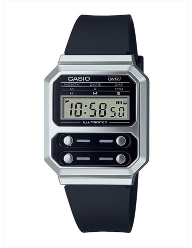 RELOJ UNISEX CASIO VINTAGE EDGY A100WEF-1AEF NEGRO