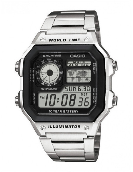 RELOJ HOMBRE CASIO COLLECTION AE-1200WHD-1AVEF ACERO