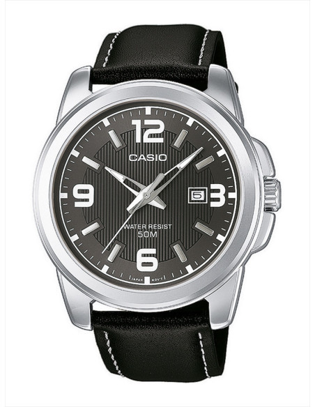 RELOJ HOMBRE CASIO COLELCTION MTP-1314PL-8AVEF PLATEADO NEGRO