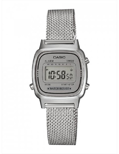 RELOJ MUJER CASIO VINTAGE MINI LA670WEM-7EF PLATEADO