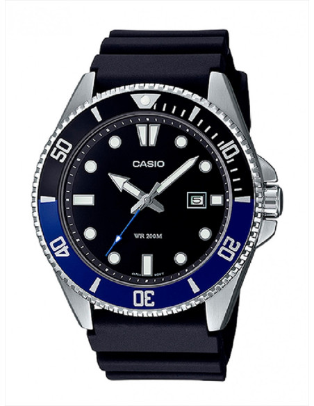 RELOJ HOMBRE CASIO COLLECTION MDV-107-1A2VEF PLATEADO NEGRO AZUL