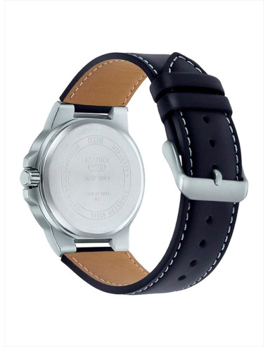 RELOJ HOMBRE CASIO COLLECTION MTP-E173L-7AVEF PLATEADO NEGRO