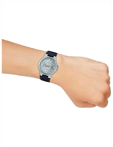 RELOJ HOMBRE CASIO COLLECTION MTP-E173L-7AVEF PLATEADO NEGRO