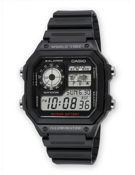 RELOJ HOMBRE CASIO COLLECTION AE-1200WH-1AVEF NEGRO
