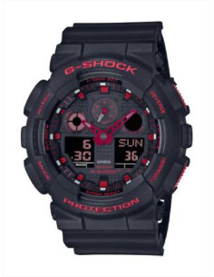 RELOJ HOMBRE CASIO G-SHOCK GA-100BNR-1AER ROJO