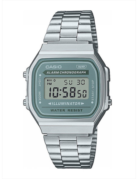 RELOJ UNISEX CASIO VINTAGE A168WA-3AYES VERDE