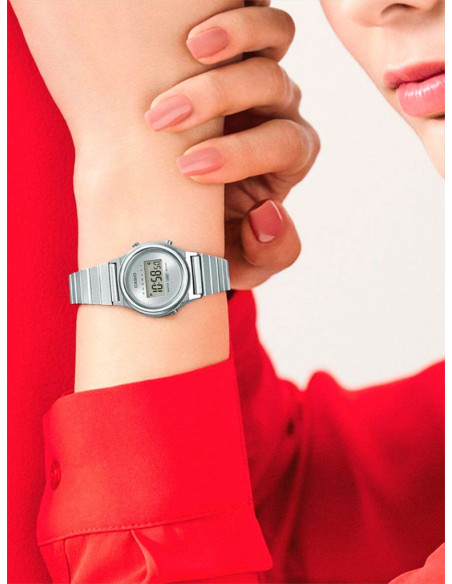 RELOJ MUJER CASIO COLLECTION MINI LA700WE-7AEF PLATEADO